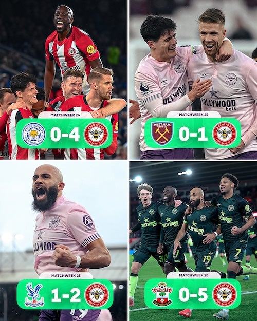 ブレントフォードがプレミアリーグ新記録達成！