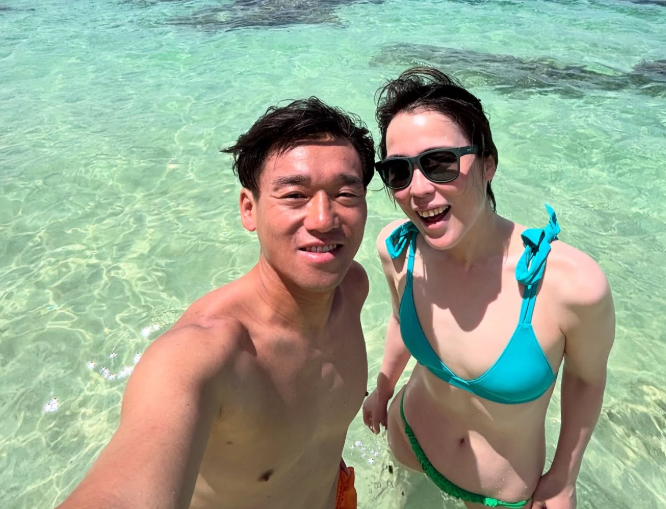 大山未希&夫、ハワイ・オアフ島で絶景ビーチ満喫！ランニング夫妻旅報告