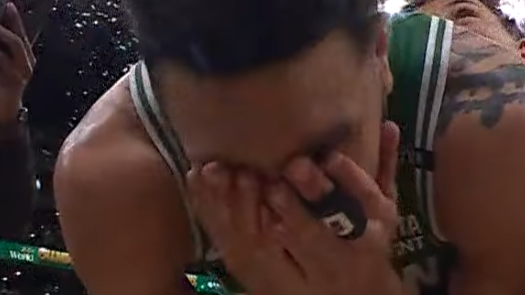 NBA セルティックス2024年優勝の“ICONIC”瞬間が再び！JT＆デュースの姿に感動の声