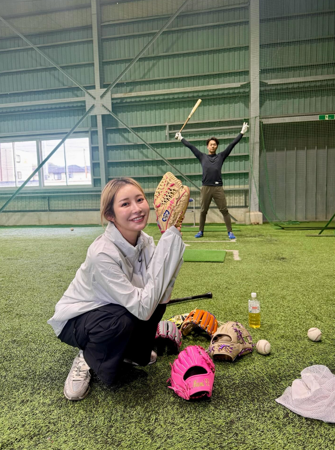中日・土田龍空の自主トレに参戦した女性アスリートとは「動きが似てる」異業種交流でスポーツの魅力再発見