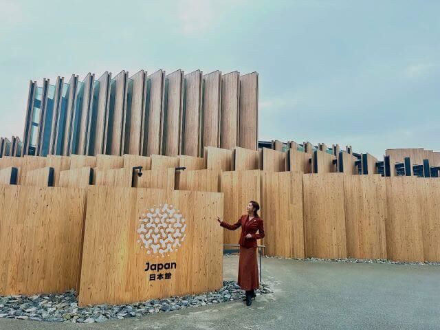 藤原紀香、日本館を世界に発信！美しき木の建築とともに
