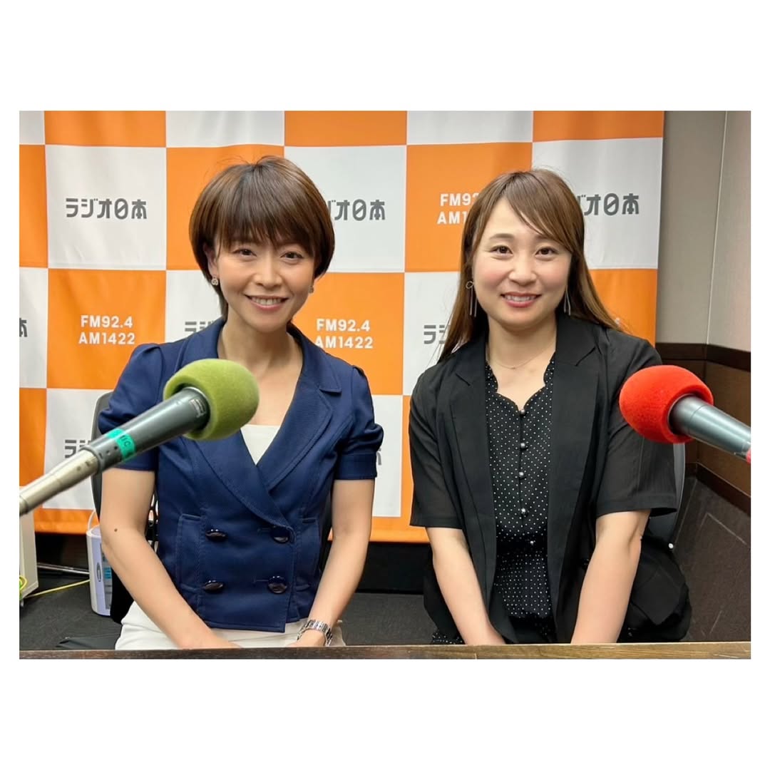 フリーアナウンサー兼防災士・中嶋絵美、スタジオでの