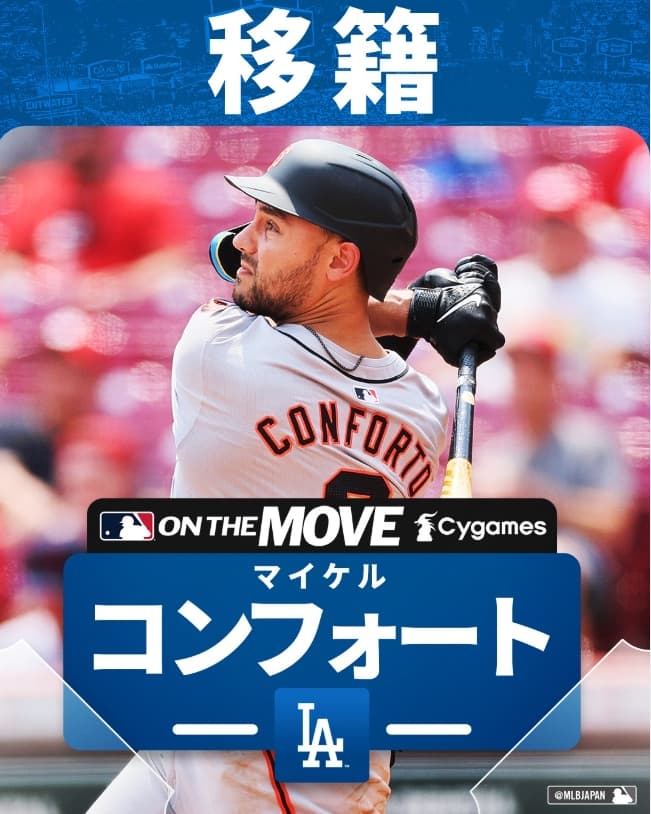 FA市場の注目選手を獲得！ドジャースがコンフォートと1年契約締結