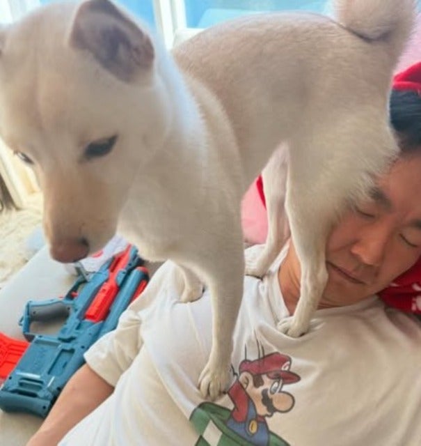 「恐怖で目が開けれなかった」かまいたち山内が愛犬のトイレの後に...