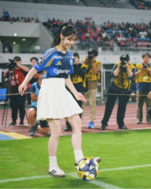 歓喜の瞬間！阪口珠美がゼルビア戦でキックイン披露