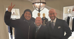 松原良香、ロンドンの老舗“ALFRED DUNHILL”を訪問　優雅なひとときにファンも興味津々