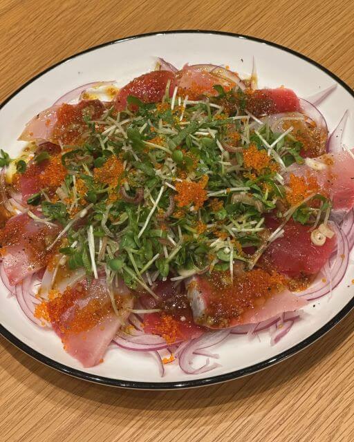 彩り豊かな海鮮カルパッチョ！石川梨華の手料理がすごい！プロ級の海鮮アレンジ