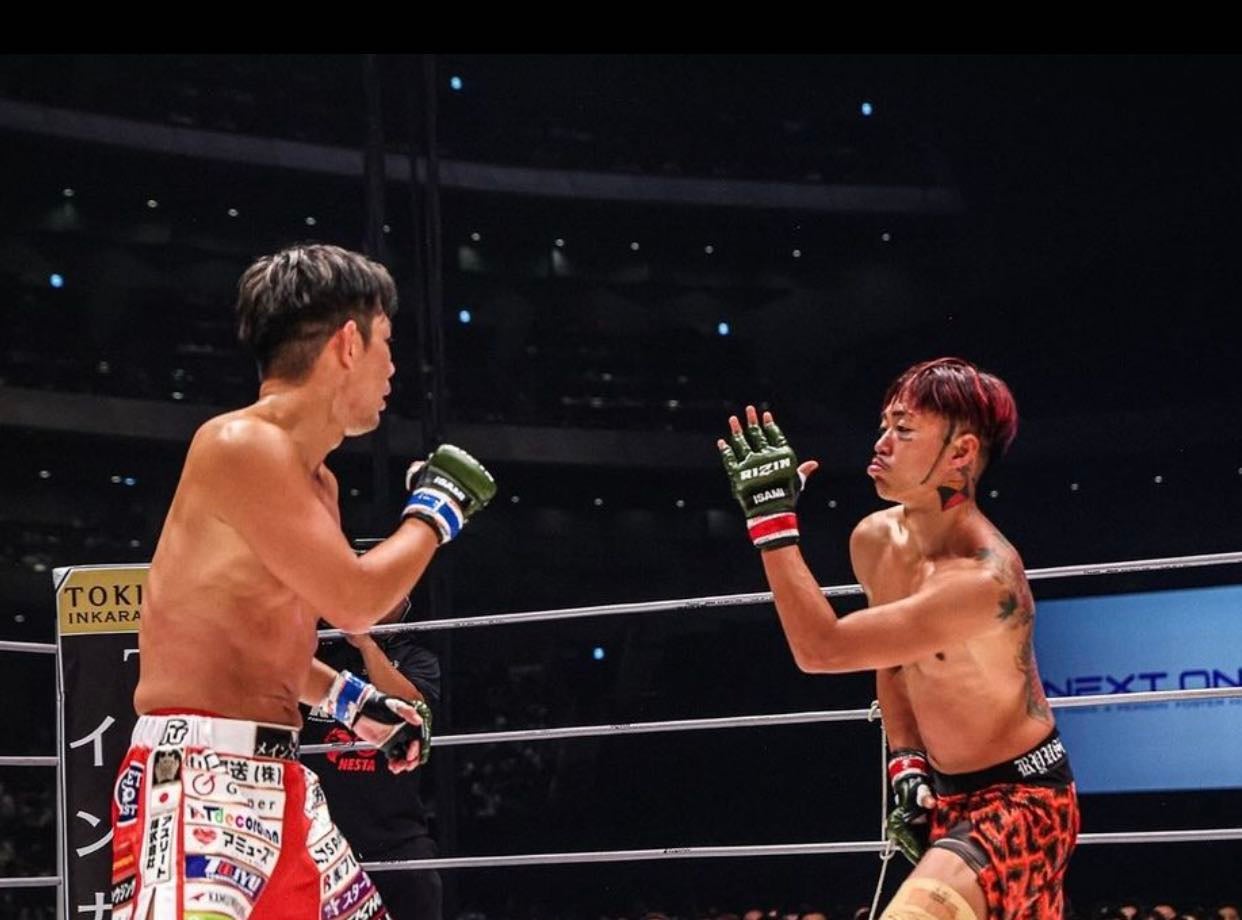 「芦澤奥義」試合中の写真を公開