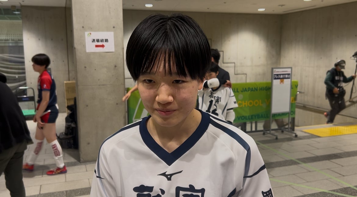 【動画】初戦突破の就実・牛田音羽に試合後インタビュー【春高バレー2026】