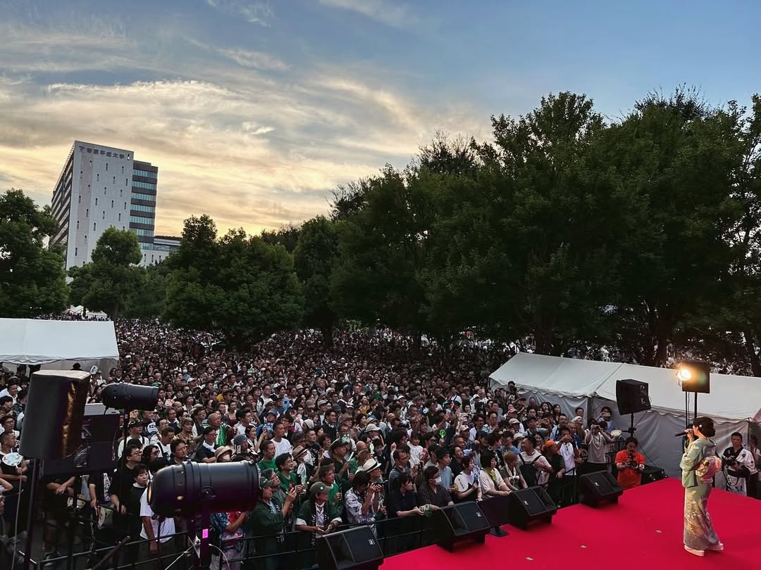 「中野大盆踊り大会！」演歌歌手・丘みどり、熱気に包まれる会場の様子を公開！