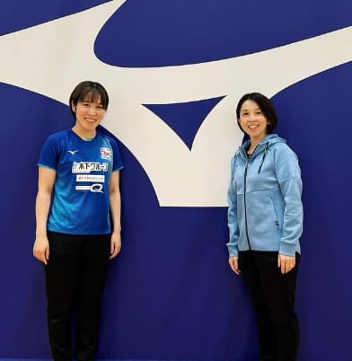 平野美宇　ミズノのイベントでトークや皆さんとラリー