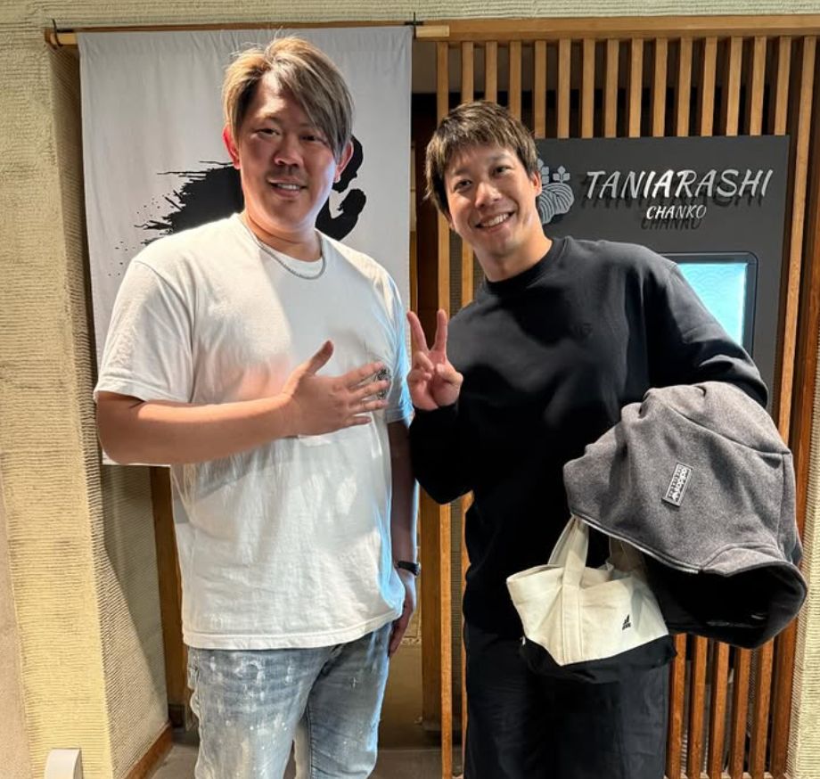 山口俊、自身のちゃんこ鍋店に山田哲人が来店したことを報告！