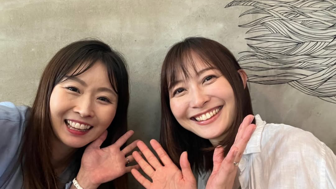 久冨慶子アナ、ABEMA共演の楪さんと再会　温かなひとときを共有