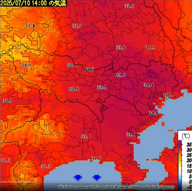 気象予報士・アバンギャルド河津がゲリラ豪雨による気温の