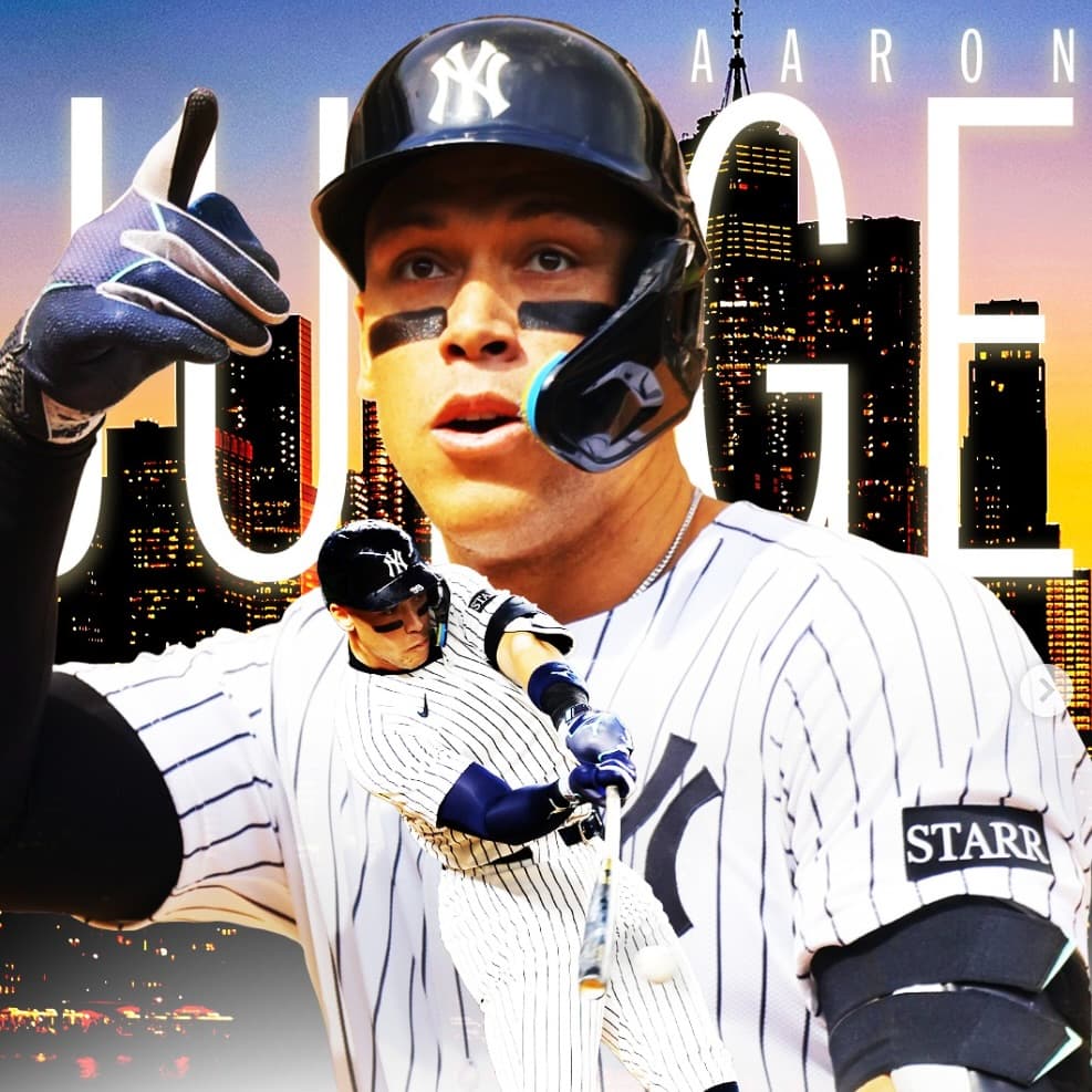 アイアイ、キャプテン！ヤンキースのアーロン・ジャッジ、大谷・シュワーバーと同じ日に本塁打　MLB Japan公式インスタグラムから