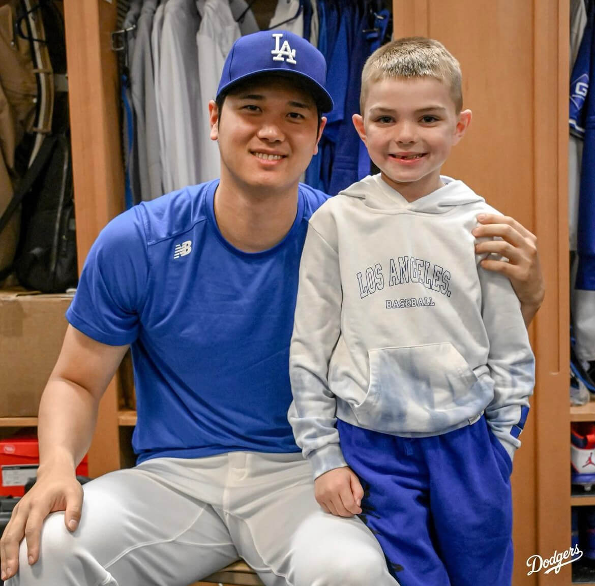 「10年後君は翔平のチームメイト👏」大谷翔平とフリーマンの息子 2S公開⚾️