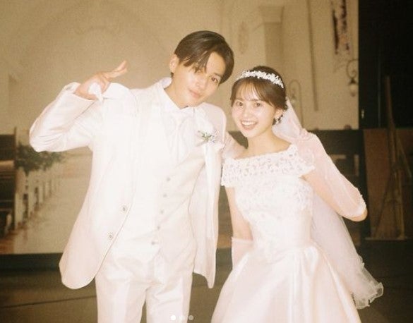 注目の若手女優、FANTASTICS八木勇征との“ウェディングショット”にファンは「お似合いすぎ」
