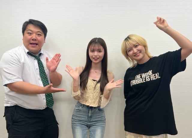 モデル・海老野心 NOBROCK TV出演＆ラランドとの記念ショット