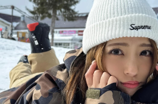 橋本梨菜、スキー場で激カワショット！「スキー場に現れた天使！」
