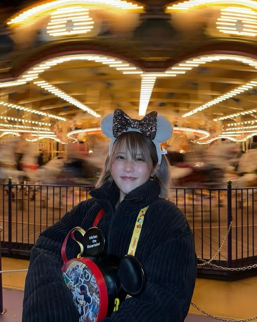 「◯◯で前髪ぺたんこ」陣在ほのか、ディズニー堪能もプチハプニング⁉可愛すぎる笑顔が話題