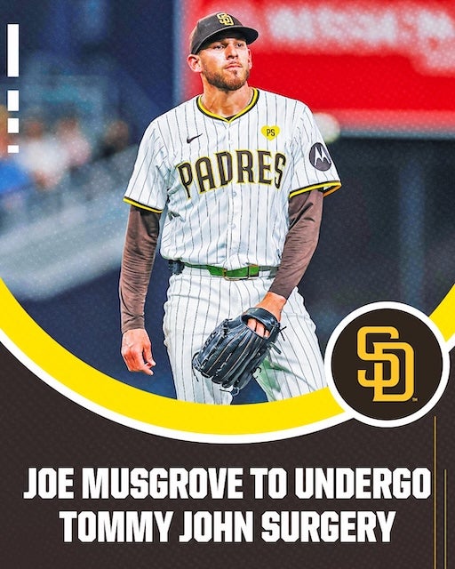 「痛すぎる故障離脱」パドレス・マスグローブがUCL損傷でTJ手術