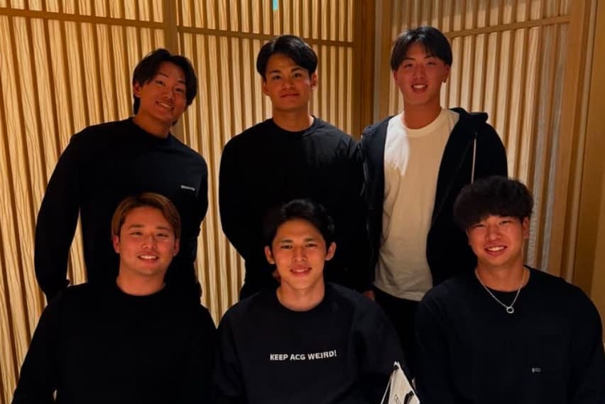 ロッテのチームメイトが佐々木朗希の送別会！！