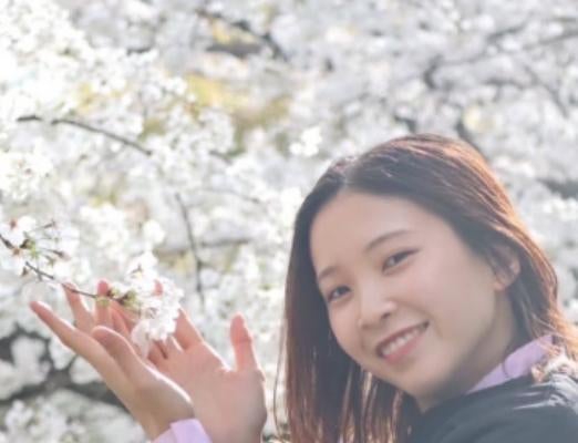 女子バレー・SAGA久光スプリングス 中島咲愛、さくらまつり満喫＆今週末はSAGAアリーナでホームゲーム！