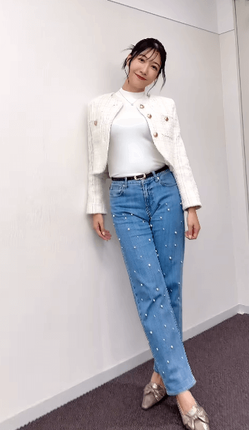 「デニムの天使降臨！？」美女気象予報士・穂川果音(38歳)、モデルプロポーション・ムービー披露に反響続出！