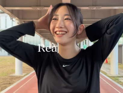 「ムービー、カッコいい！」美女陸上選手、