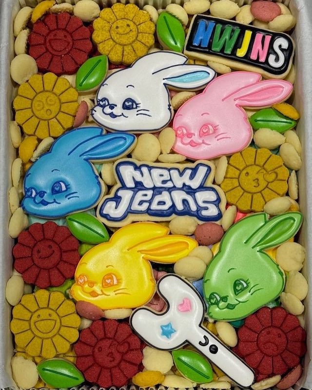 食べるのもったいない…村上隆作のnewjeansクッキーが可愛すぎる🍪💖