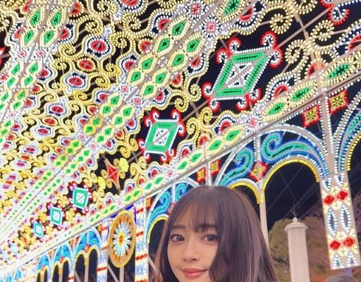 「2往復しちゃった…」激カワレースクイーン林紗久羅、念願のイルミスポットバックの可愛すぎるショットが話題！