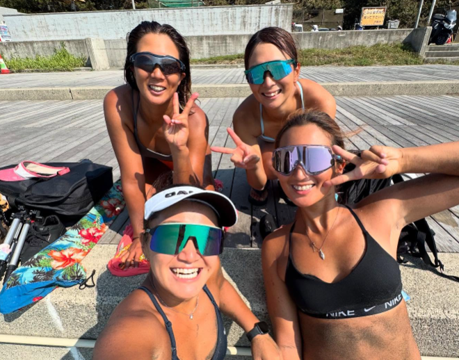 「灼熱のビーチで躍動」美女アスリートたちの練習風景がまぶしすぎる！