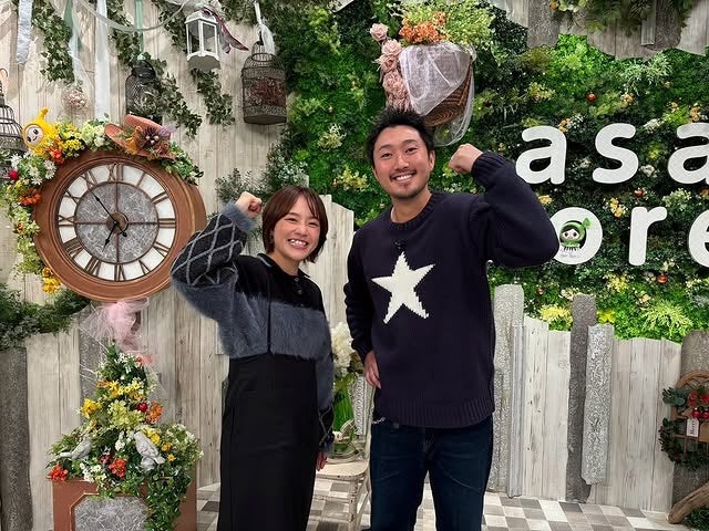 "リオ五輪金"元レスリング・登坂絵莉、『あさドレ♪』ゲストのドラゴンズ・藤嶋健人との"ガッツポーズ2S"が話題