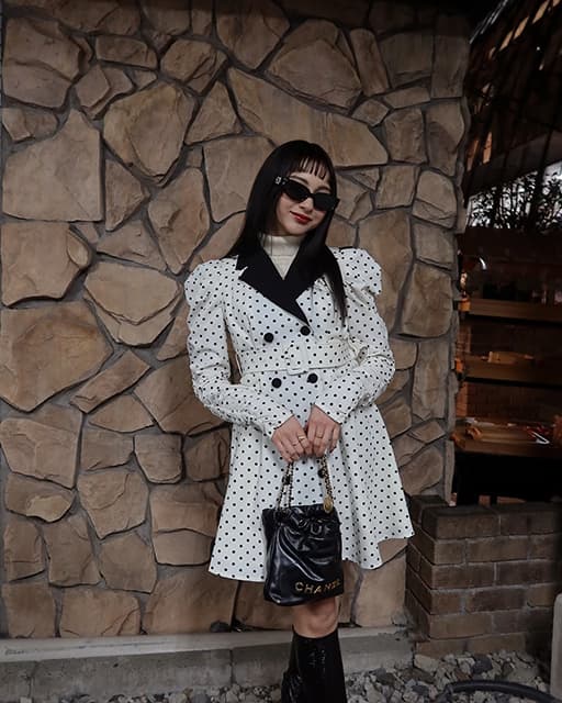 ゆきぽよ、オシャレな水玉ワンピースで着飾り高級フレンチレストランにてジビエ料理を堪能！