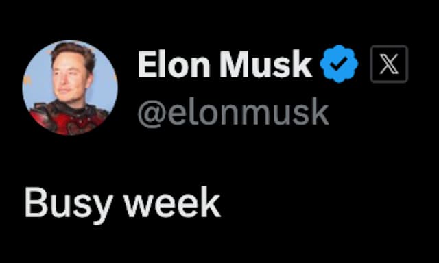 「busy week」あのイーロン・マスクが告白…！