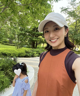 旦那はあの人気芸人！美人アナ 最新親子ショット公開で話題に 38歳誕生日を迎えたことを報告