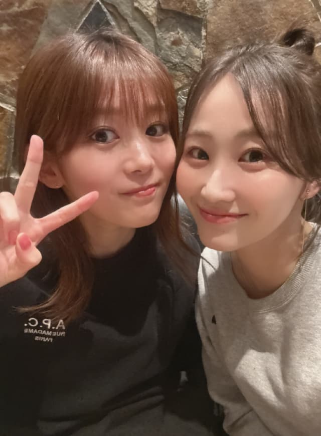 「かけがえのない存在」元日向坂46・潮紗理菜が尾関梨香との2ショットを披露