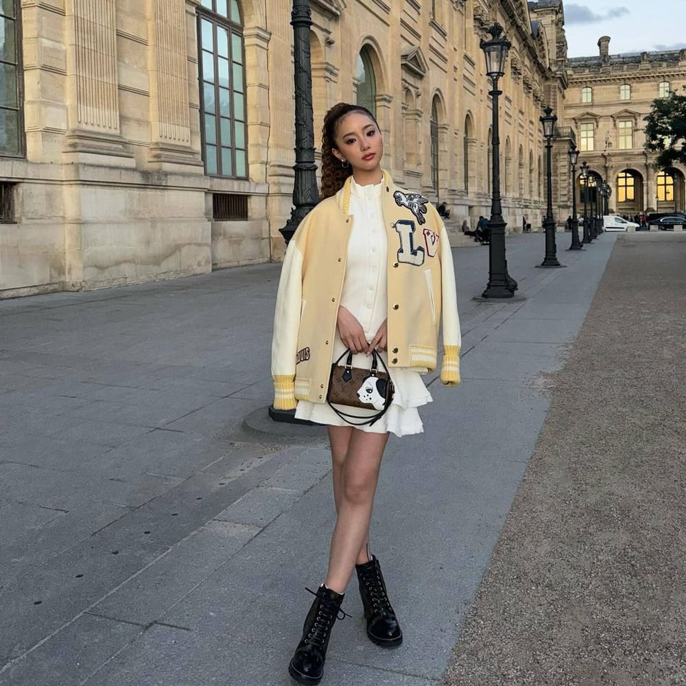 大人気Youtuberが海外ガールの様なコーデで「ルイヴィトン」のファッションショーに登場！