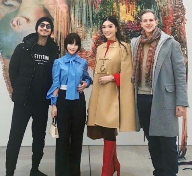 アンミカが清川あさみの個展「神話の糸」に夫婦で出かける！