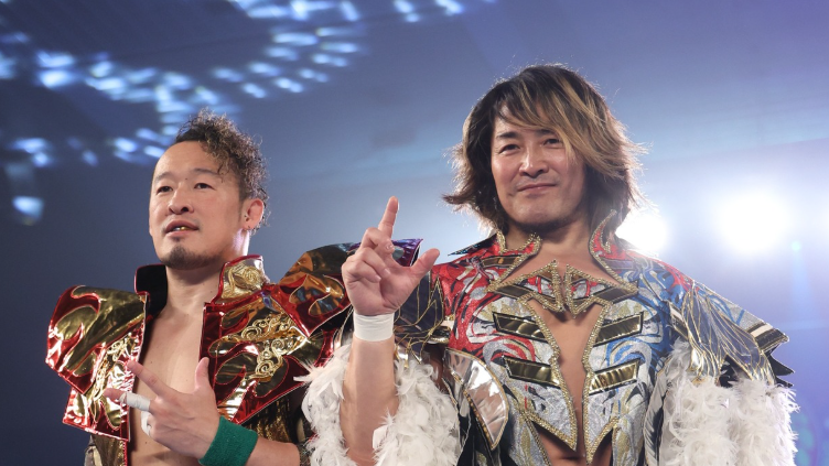 棚橋弘至×丸藤正道、“夢のタッグ”が実現！リング上の2ショットにファン騒然！