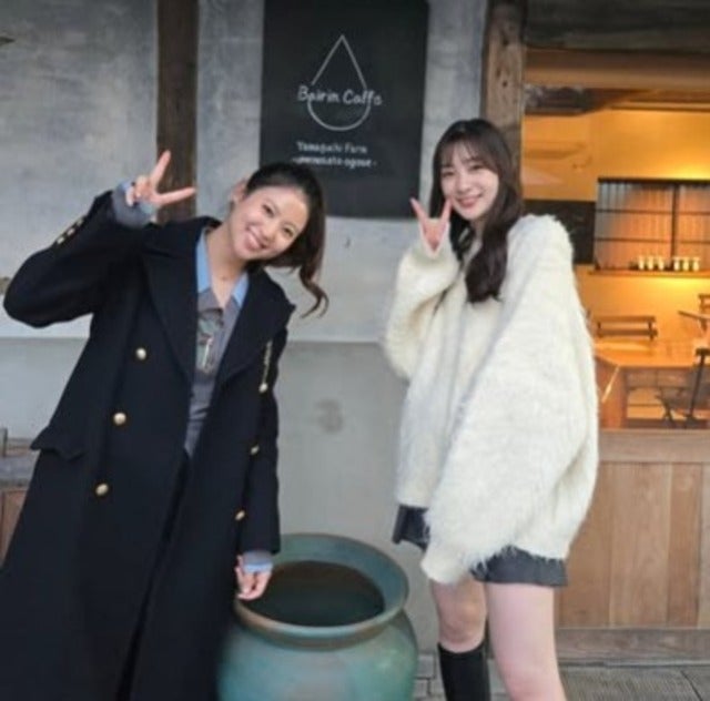 足立梨花が西崎莉麻と一緒に梅凛カフェへ！