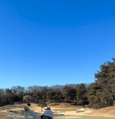 「風が強い日でした」ゴルフ吉本百花 