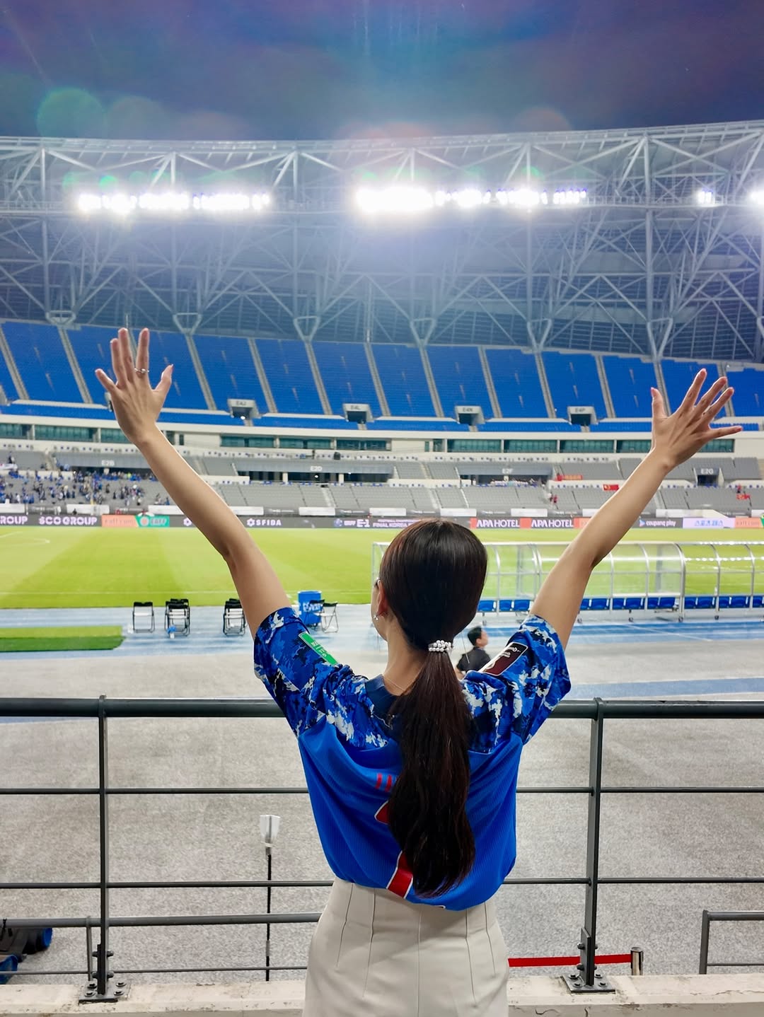 モデル・植田明依がサッカー日本代表の応援に急遽韓国遠征へ！