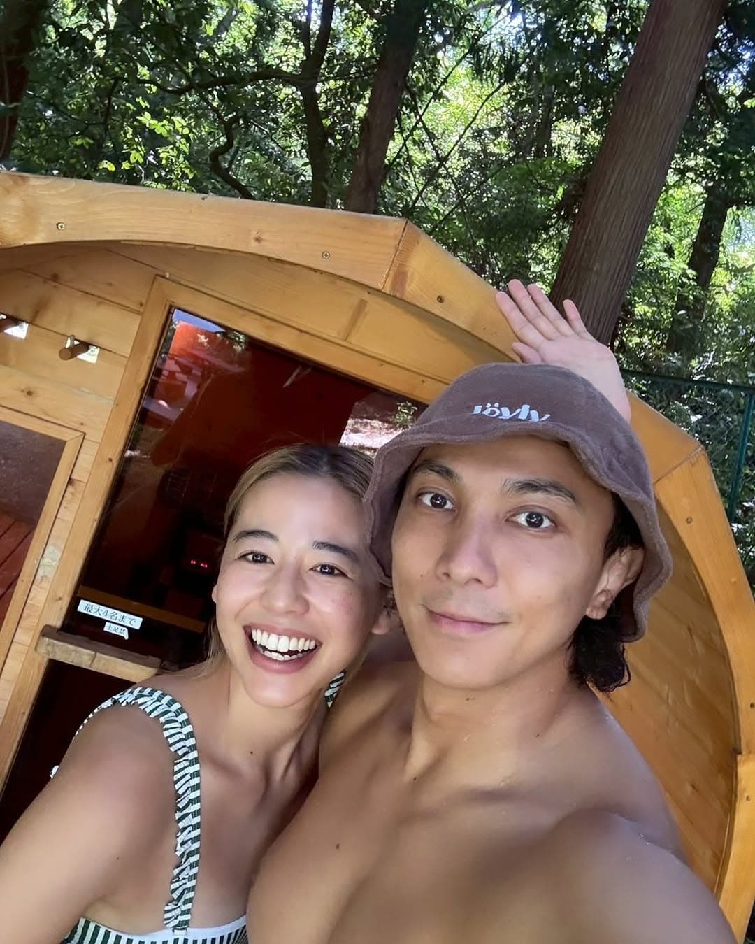 元ビーチバレーの坂口佳穂、夫＆娘と長瀞へ！バレルサウナに大満足