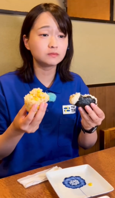 恍惚な表情にほっこり！TBS篠原梨菜アナ、おむすびモグモグ幸せスマイルムービーが朝ファンの癒し