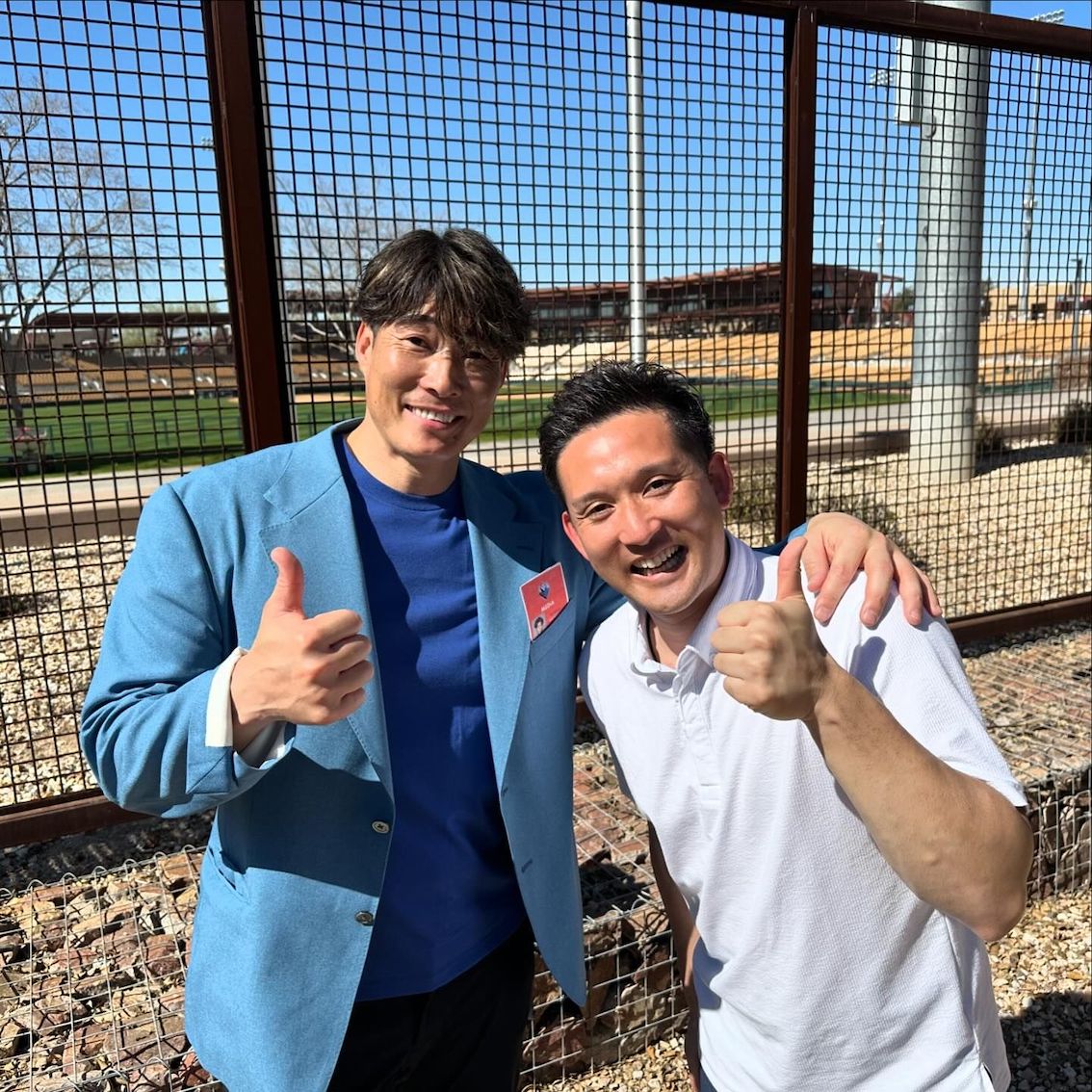 「ナイスな二人」✨杉谷拳士がアメリカで糸井嘉男と2ショット📸