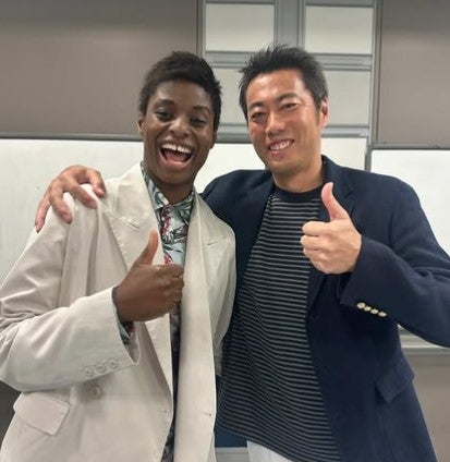 「波長が合うんだよなぁ」上原浩治が馬瓜エブリンと爽やか2ショット！