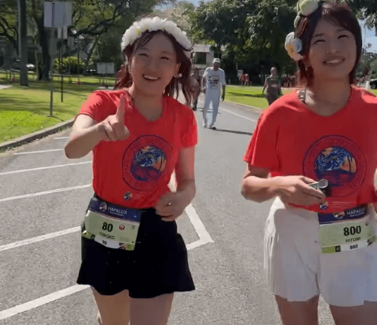 マラソン美女子・もこ、ハワイズハーフマラソンハパルア2025に参加！”観光気分”も楽しめる必見の個性満点ランムービーを披露