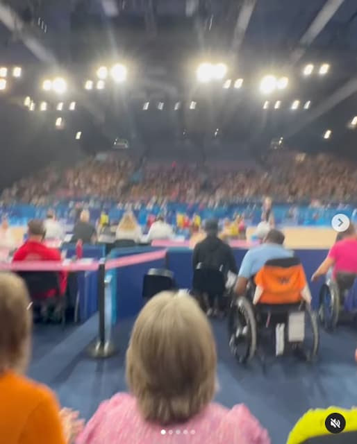 有働由美子が車椅子ラグビーを観戦