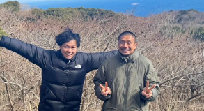 「無風に見えるけど…実は強風？」坪井慶介、大島で自然を満喫！